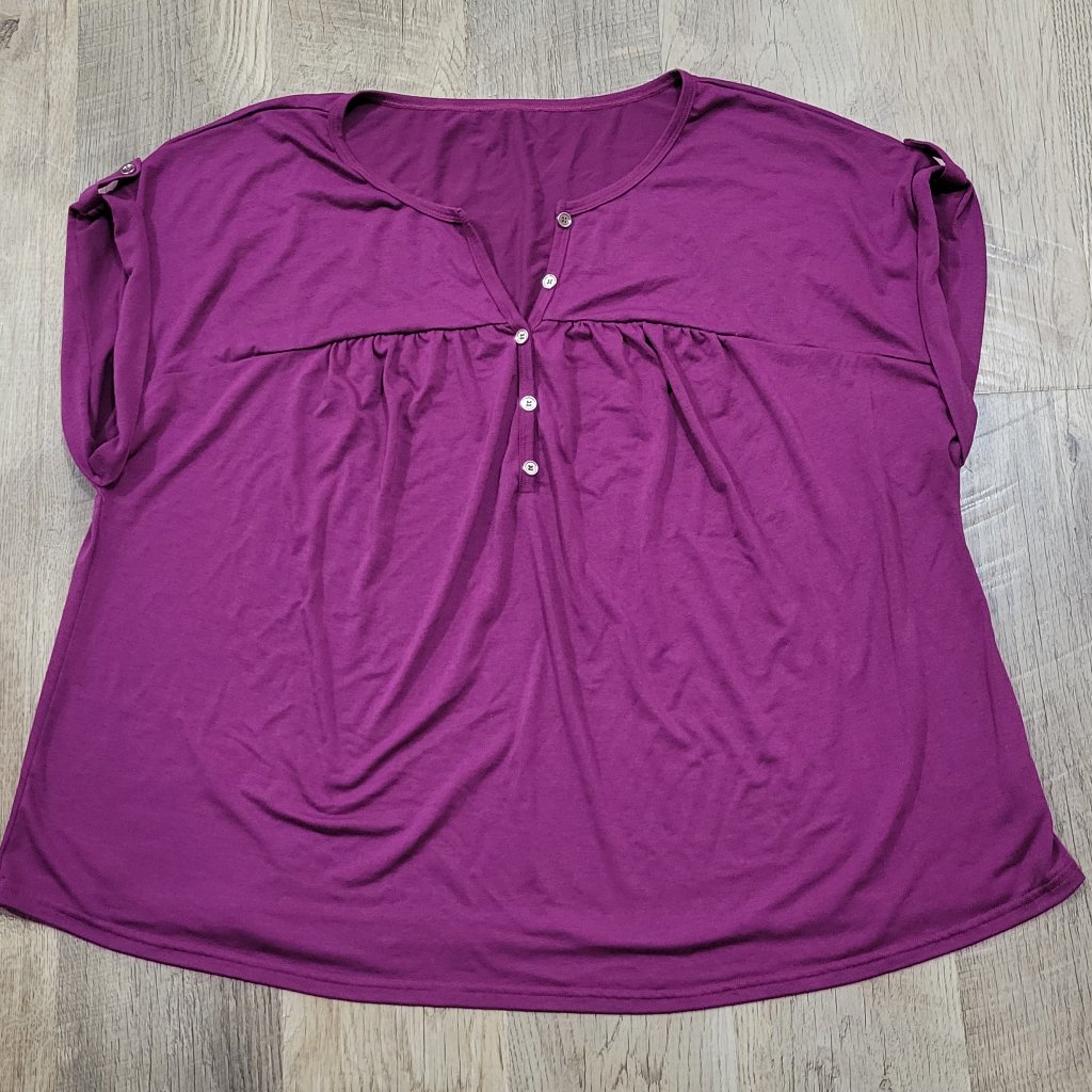 Plus Size Button Top